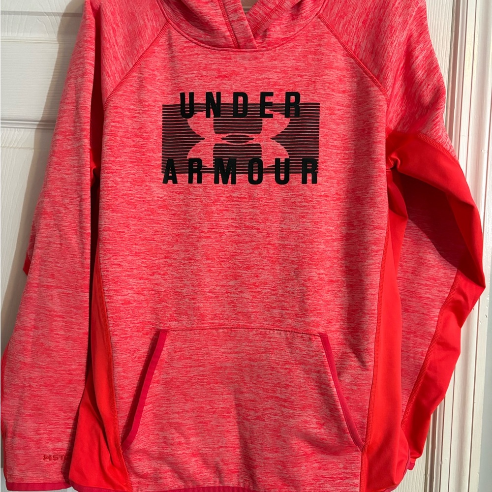 Under Armour Heathered Fluorescent Pink Hoodie